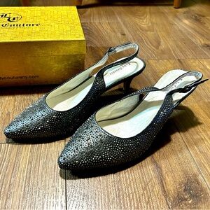 Lady Couture Onyx Pump, size 41, color pewter. Worn once.